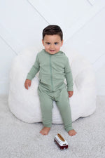 Bestaroo Sage Relaxed Fit Kids Joggers With Cotton Bamboo Blend For Cozy Loungewear - 