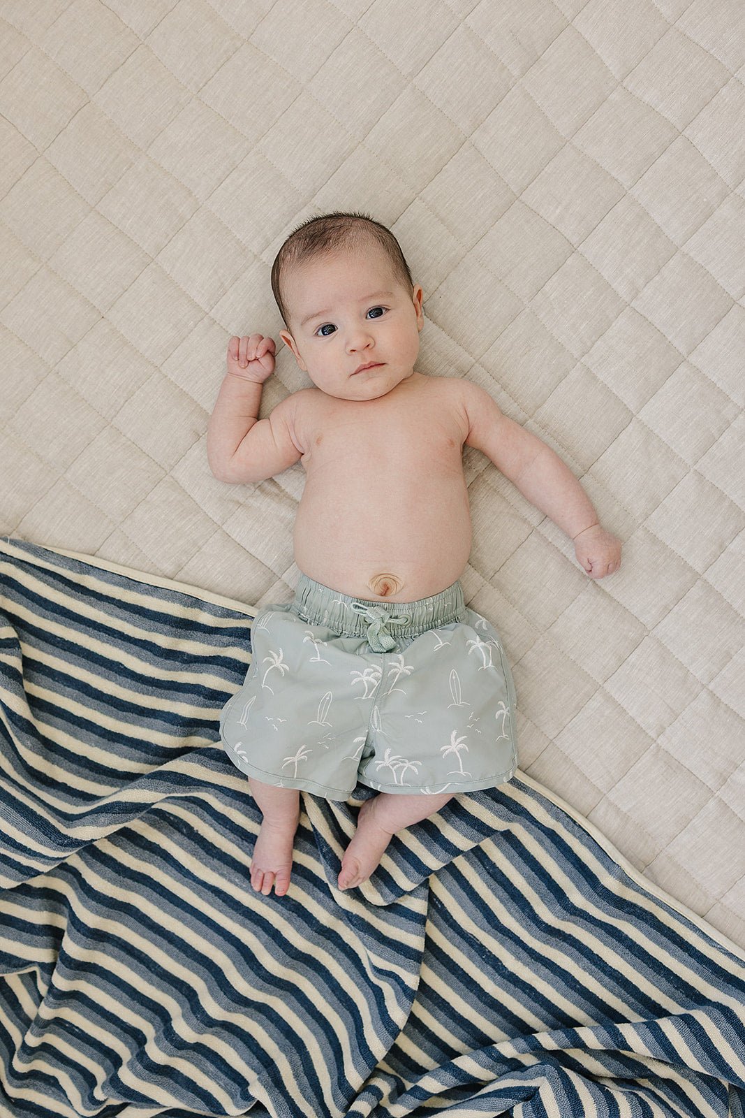 Mebie Baby Sage Surfer Swim Shorts - 