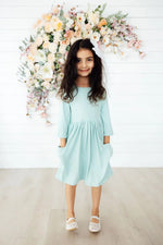 Mila & Rose ® Sage Three Quarter Sleeve Pocket Twirl Dress For Toddler Girls - 