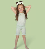 DREAM BIG LITTLE CO SAGE WAVY CHECKERS DREAM RUFFLE SHORT SETEveretts Place