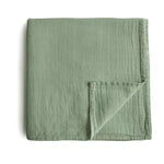 Mushie Organic Cotton Muslin Swaddle Blanket for Baby Cuddling and Nursing - Baby & Toddler > Swaddling & Receiving Blankets Swaddle