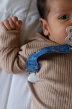 Little Mae & Co Sailboat Pacifier Clip for Babies Handmade Nursery Decor - Everetts Place Boutique - 