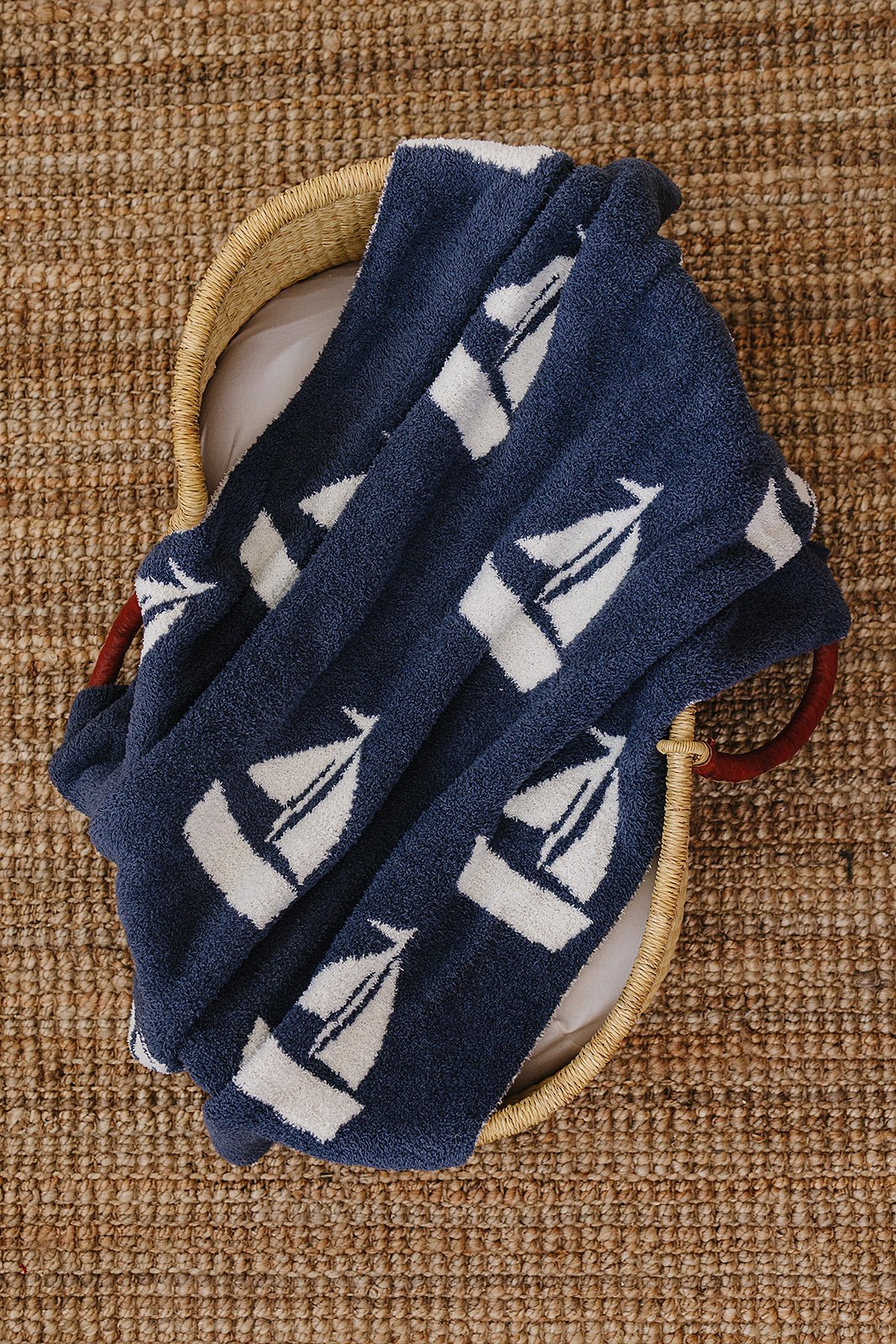 Mebie Baby Sailboat Plush Blanket - 
