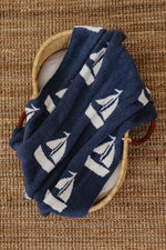 Mebie Baby Sailboat Plush Blanket - 