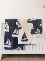Mebie Baby Sailboat Plush Blanket - 