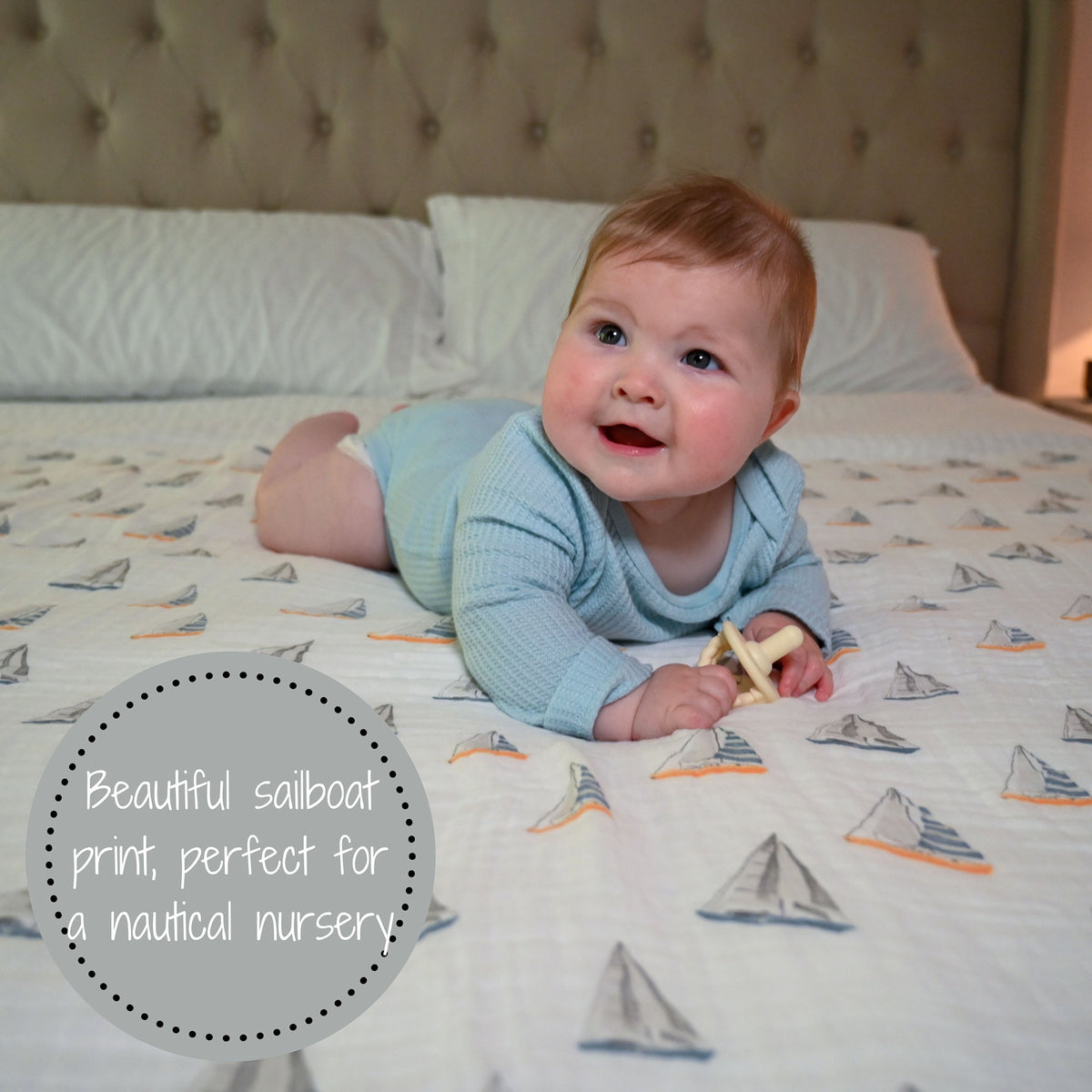 LollyBanks Sailing Away Swaddle BlanketEveretts Place