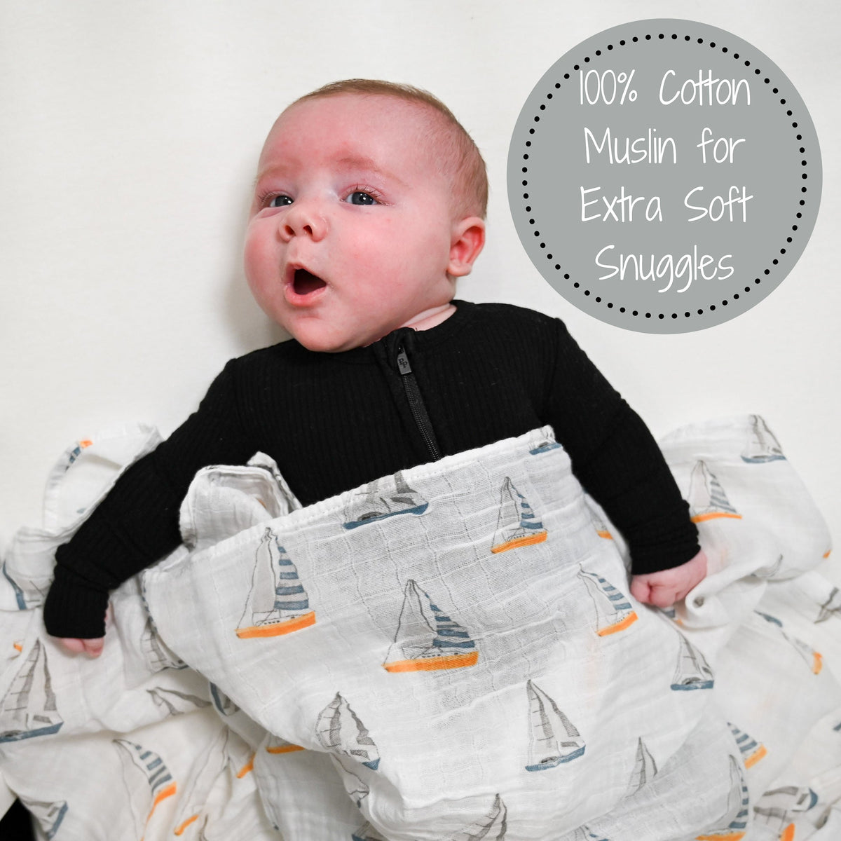 LollyBanks Sailing Away Swaddle BlanketEveretts Place