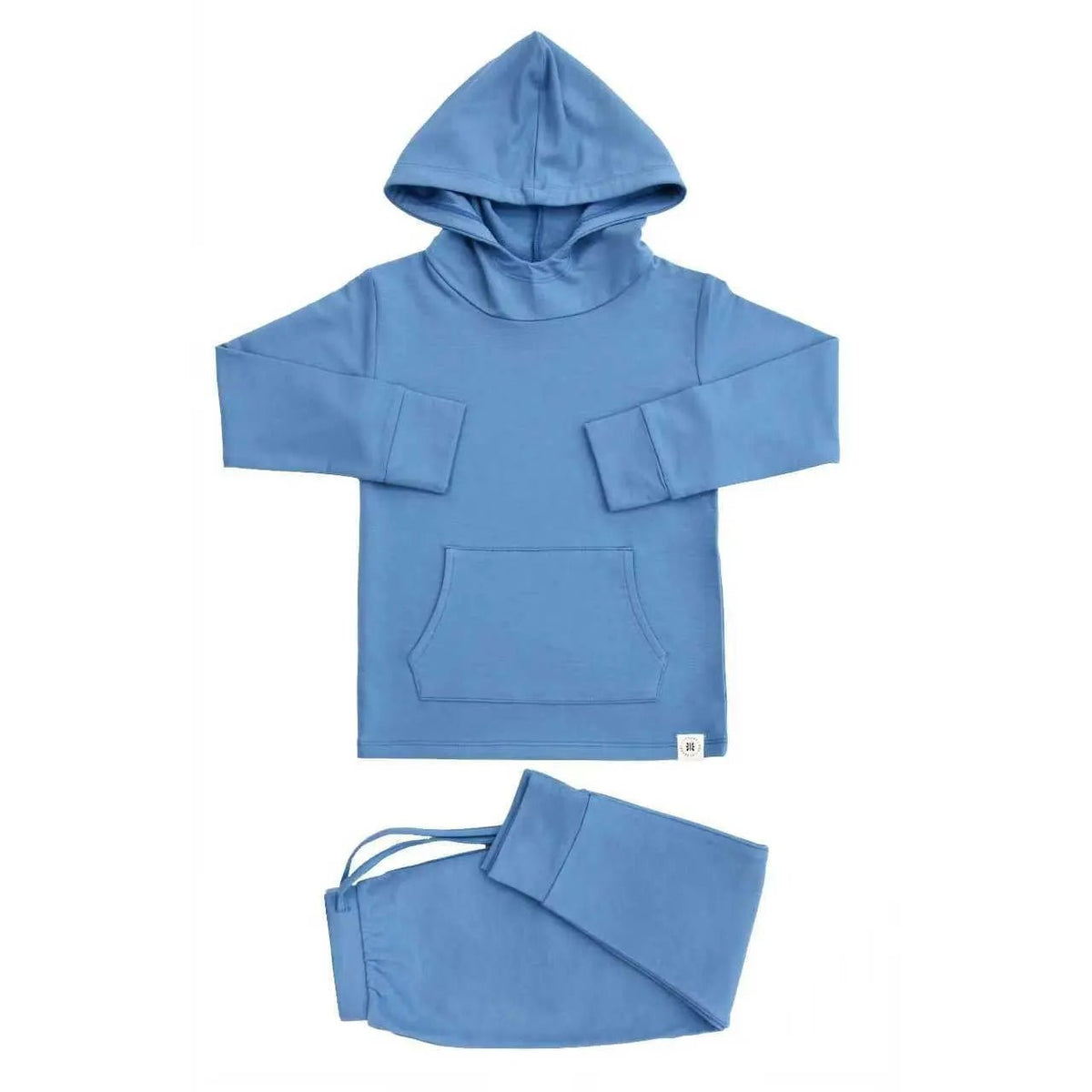 Sweet Bamboo Sailor Blue Hooded Jogger Set - 