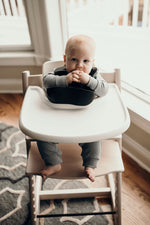 Three Little Tots Sailor Blue Silicone Bib with Crumb Catcher - 