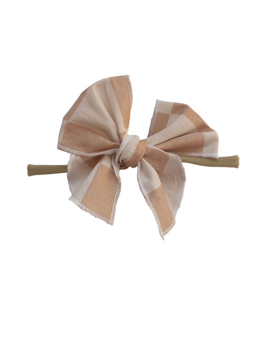 Little Mae & Co Sailor Bow Baby Girl Nylon Headband Bow Clips - 