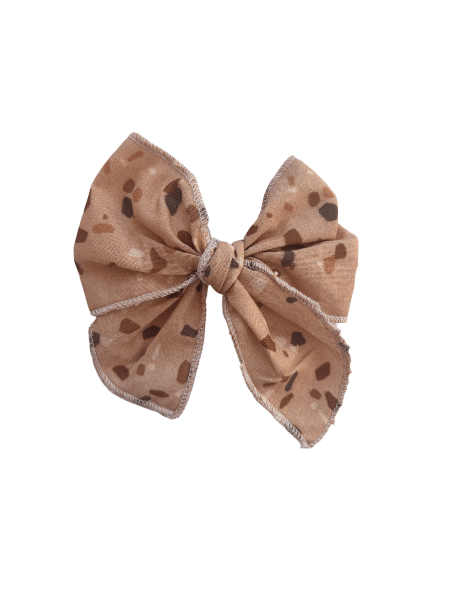 Little Mae & Co Sailor Bow Baby Girl Nylon Headband Bow Clips - 