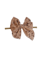 Little Mae & Co Sailor Bow Baby Girl Nylon Headband Bow Clips - 