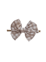 Little Mae & Co Sailor Bow Baby Girl Nylon Headband Bow Clips - 