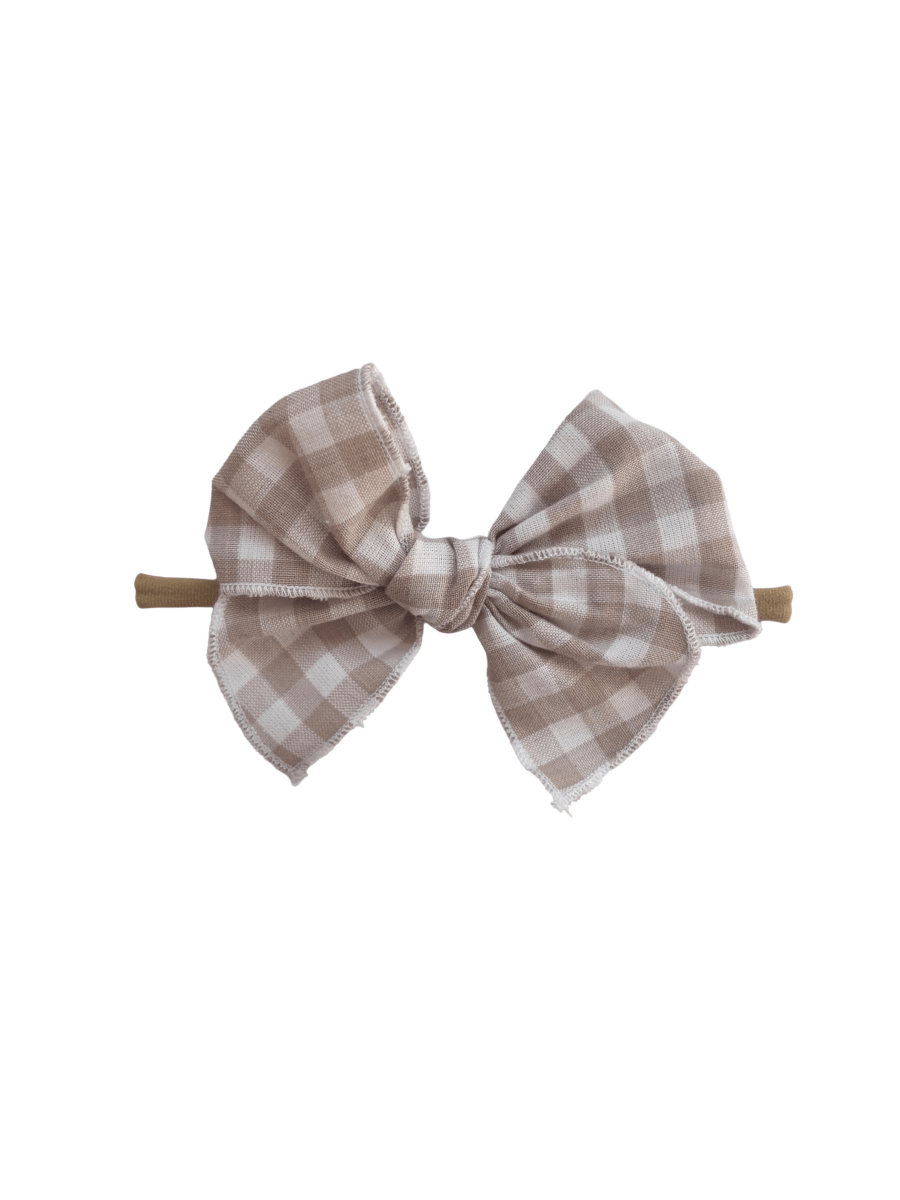 Little Mae & Co Sailor Bow Baby Girl Nylon Headband Bow Clips - 