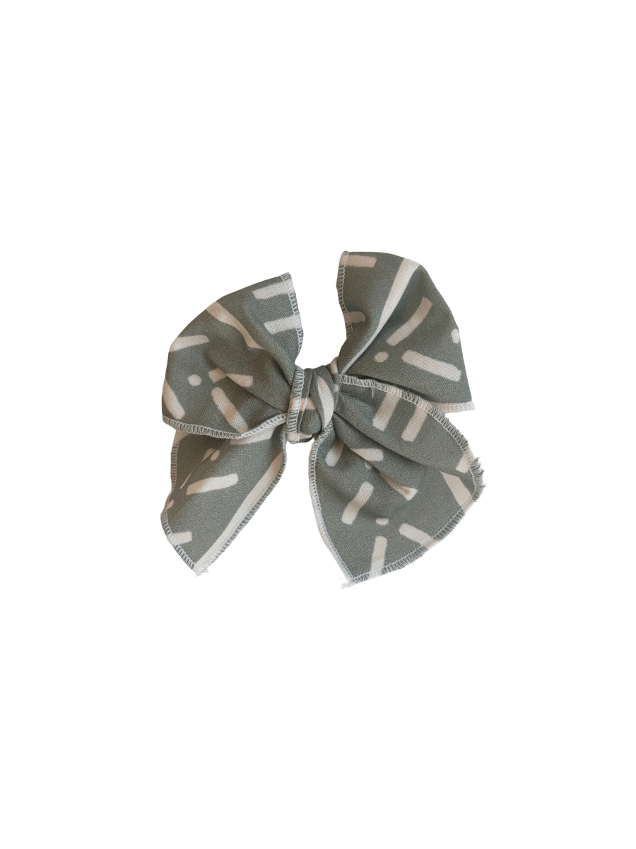Little Mae & Co Sailor Bow Baby Girl Nylon Headband Bow Clips - 