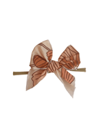 Little Mae & Co Sailor Bow Baby Girl Nylon Headband Bow Clips - 
