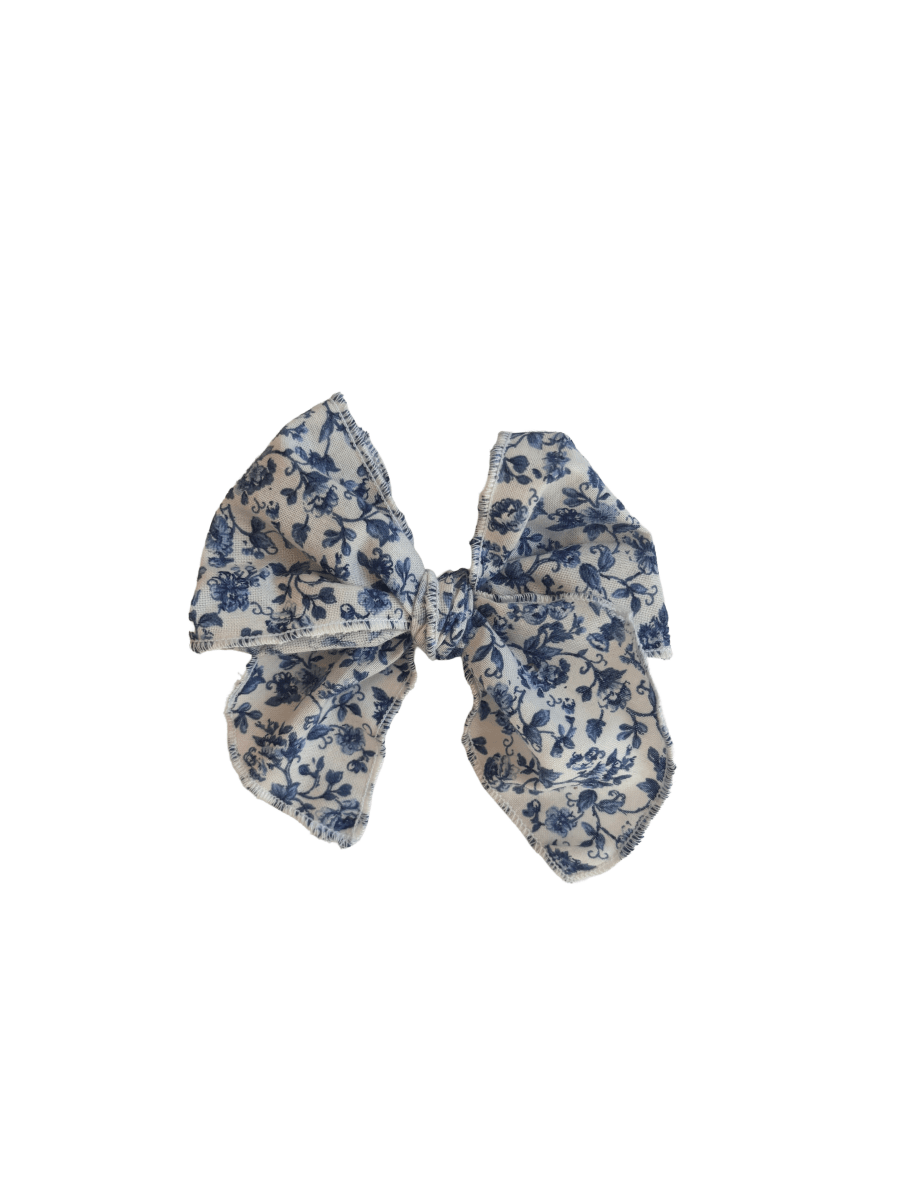 Little Mae & Co Sailor Bow Baby Girl Nylon Headband Bow Clips - 