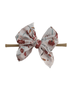 Little Mae & Co Sailor Bow Baby Girl Nylon Headband Bow Clips - 