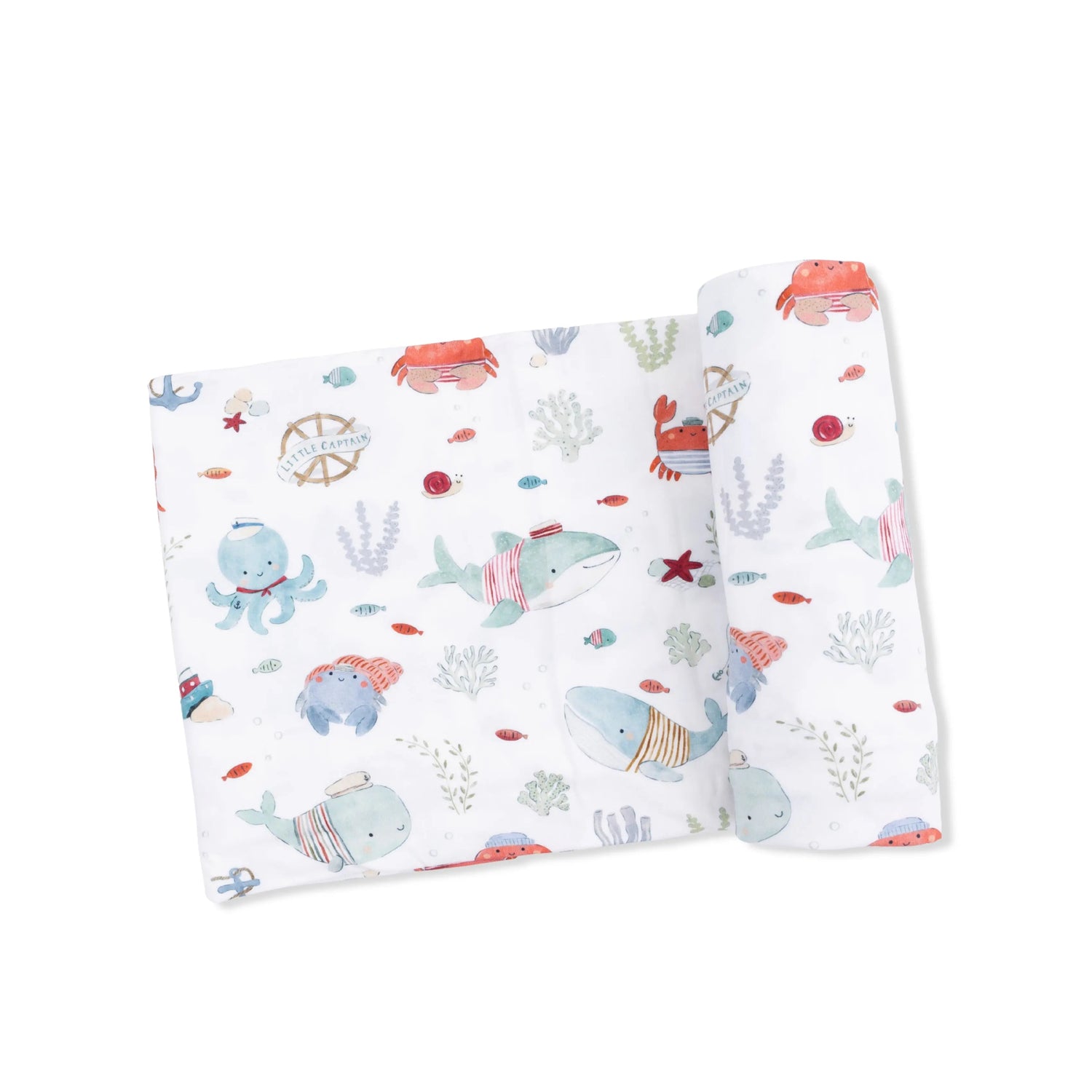 Angel Dear Sailor Sea Creatures - Swaddle Blanket - 