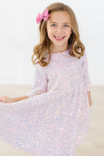 Mila & Rose ® Sale Lavender Sequin Dress For Girls Wedding Ready Now - 