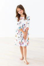 Mila & Rose ® SALE Monster Mash 3/4 Sleeve Pocket Twirl Dress - 