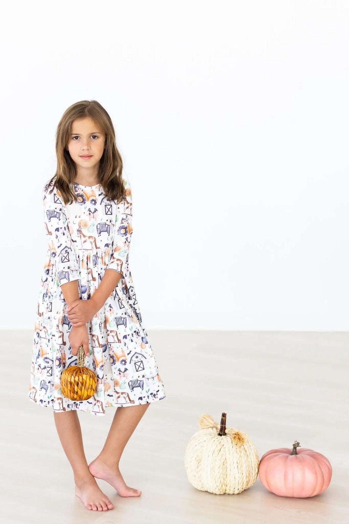 Mila & Rose ® SALE Stay Spooky 3/4 Sleeve Pocket Twirl Dress - 