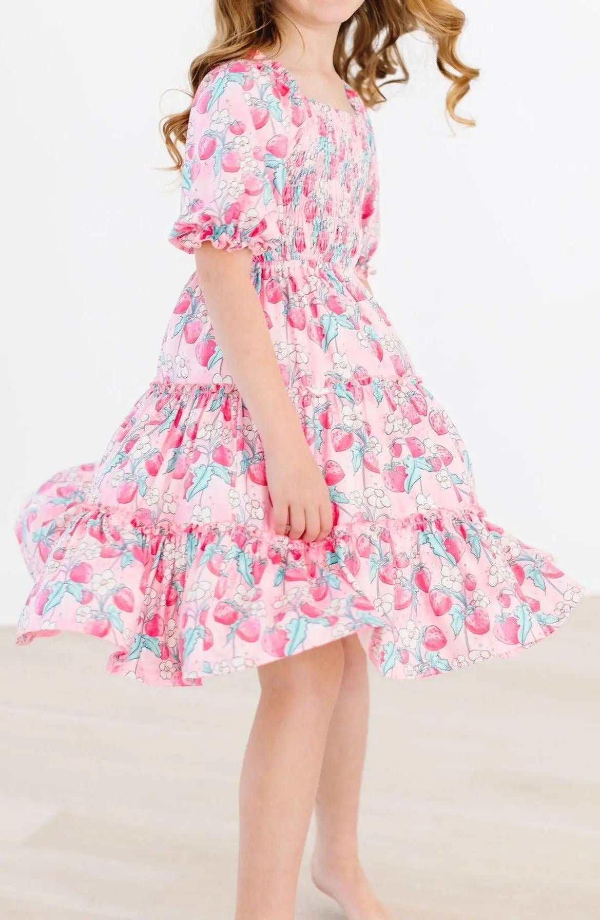 Mila & Rose ® SALE Strawberry Shortcake Smocked Ruffle Dress - 