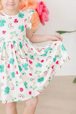 Mila & Rose ® SALE Top of the Mornin' Flutter Sleeve Twirl Dress - 