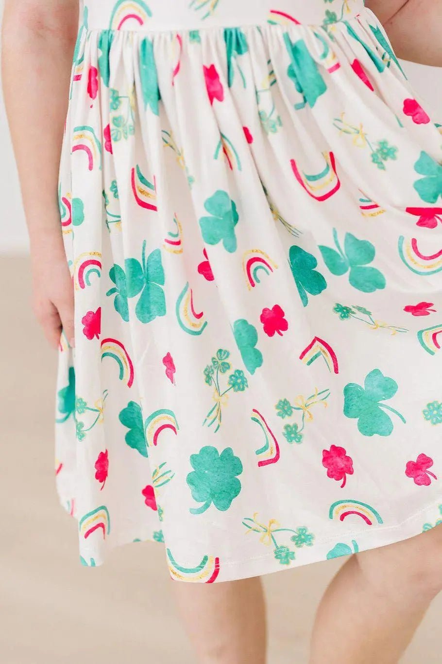 Mila & Rose ® SALE Top of the Mornin' Flutter Sleeve Twirl Dress - 