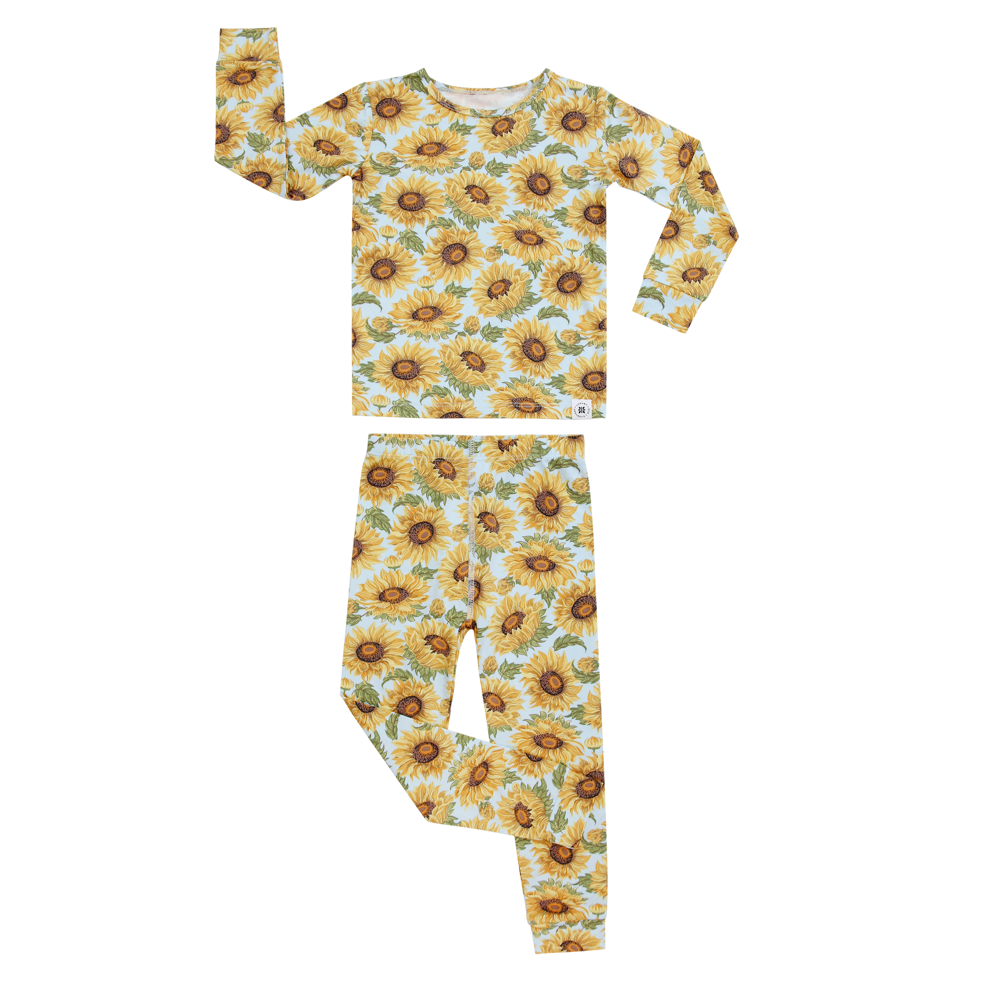 Sammys Sunflower Big Kid Pajama Set by Sweet Bamboo Sweet Bamboo Everetts Place: Online Boutique