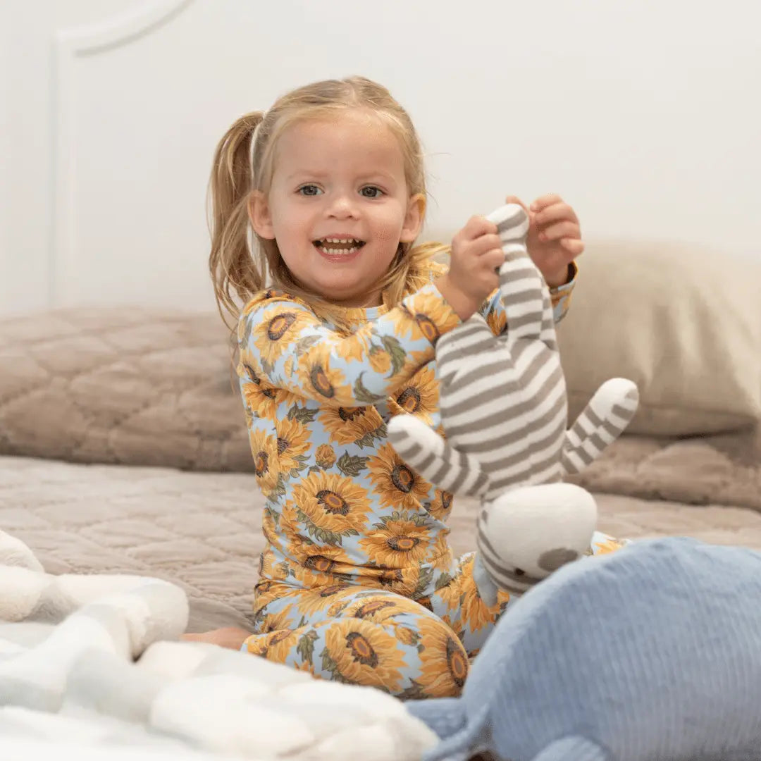 Sweet Bamboo Sammy's Sunflower Big Kid Pajama Set - 