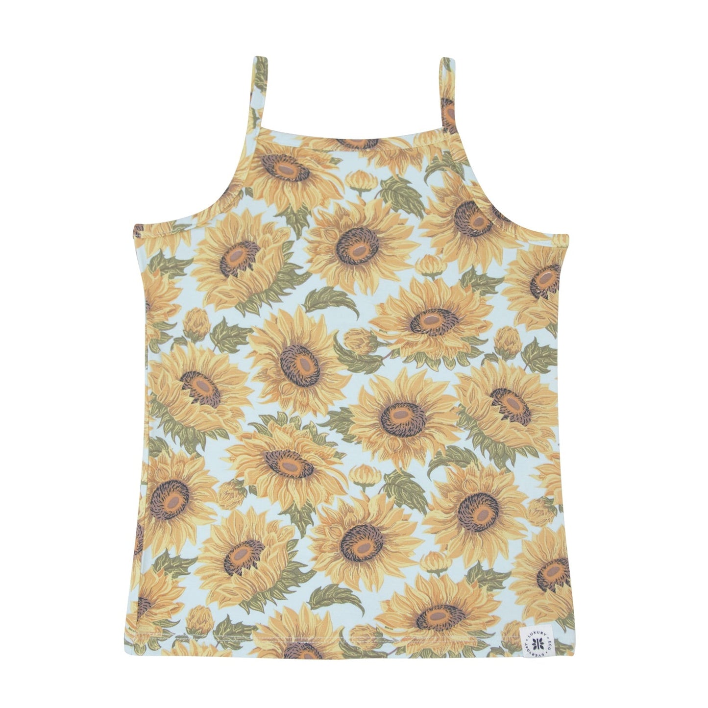 Sweet Bamboo Sunflower Camisole Spaghetti Strap Top Sweet Bamboo Everetts Place: Online Boutique