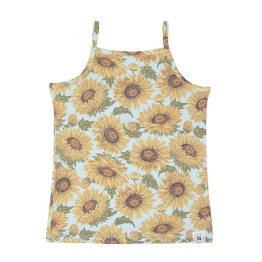 Sweet Bamboo Sunflower Camisole Spaghetti Strap Top Sweet Bamboo Everetts Place: Online Boutique