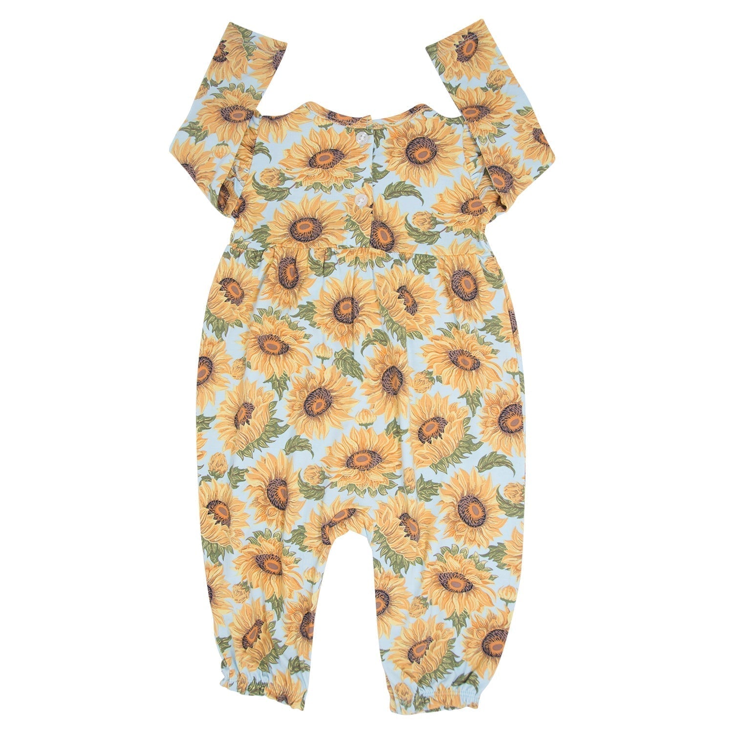 Sammy Sunflower Flutter Sleeve Romper for Baby Girls Sweet Bamboo Everetts Place: Online Boutique