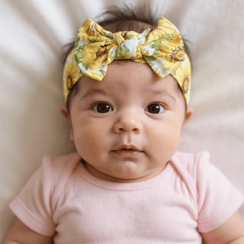 Sweet Bamboo Sammy's Sunflower Knotted Bow - 