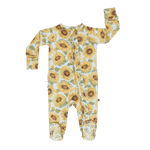 Sweet Bamboo Sammy's Sunflower Ruffle Footie - 