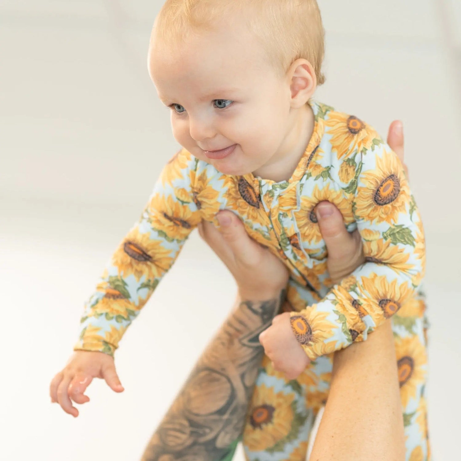 Sweet Bamboo Sammy's Sunflower Ruffle Footie - 
