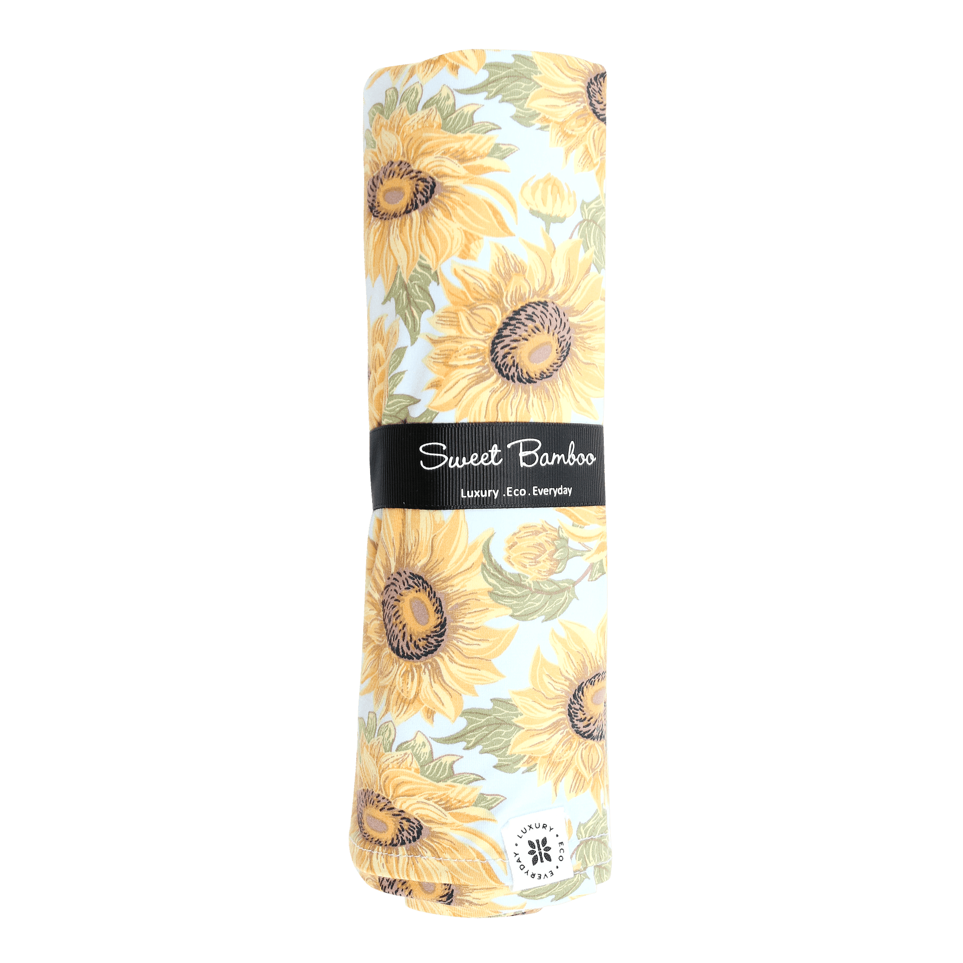 Sammy Sunflower Swaddle Baby Blanket By Sweet Bamboo Sweet Bamboo Everetts Place: Online Boutique