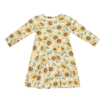 Sweet Bamboo Sammy's Sunflower Swirly Girl Dress - 