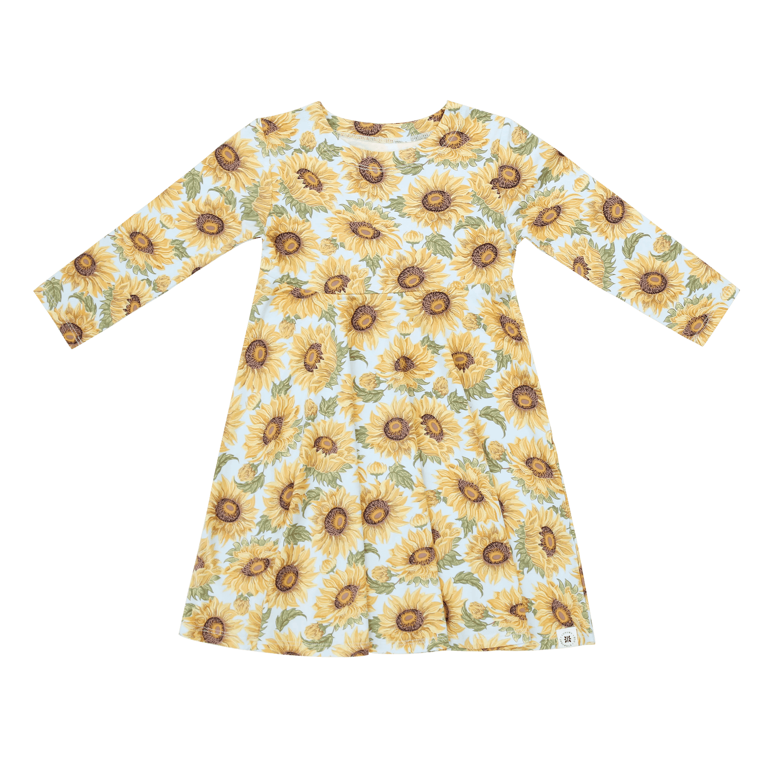 Sweet Bamboo Sammy's Sunflower Swirly Girl Dress - 