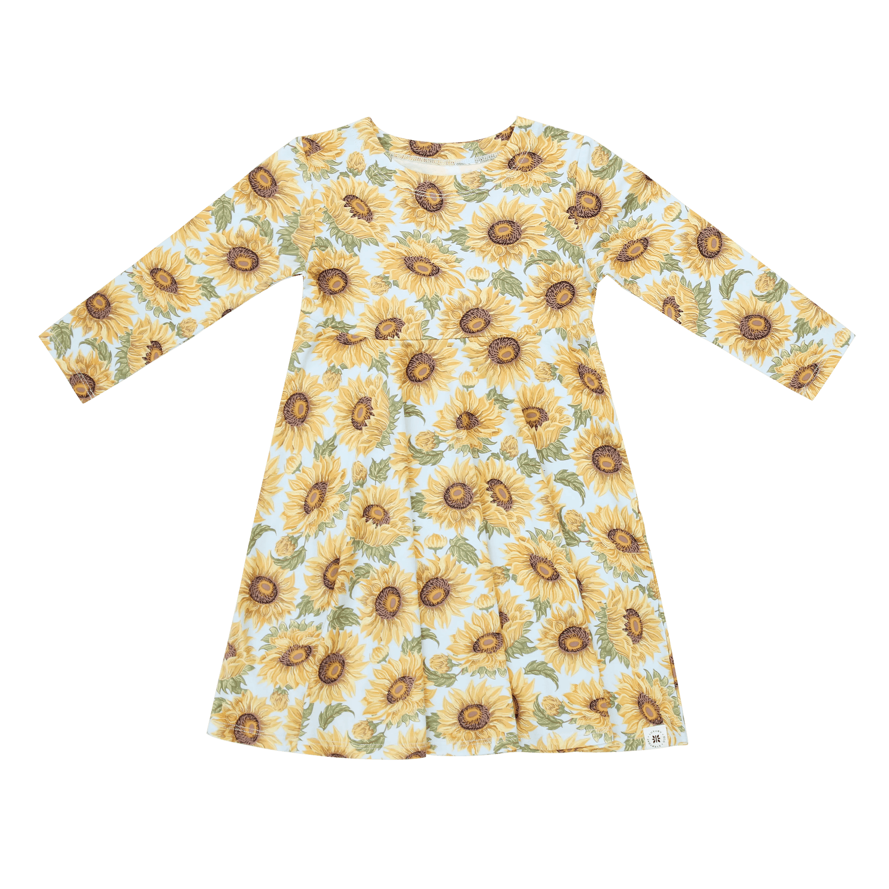 Sweet Bamboo Sammy's Sunflower Swirly Girl Dress - 