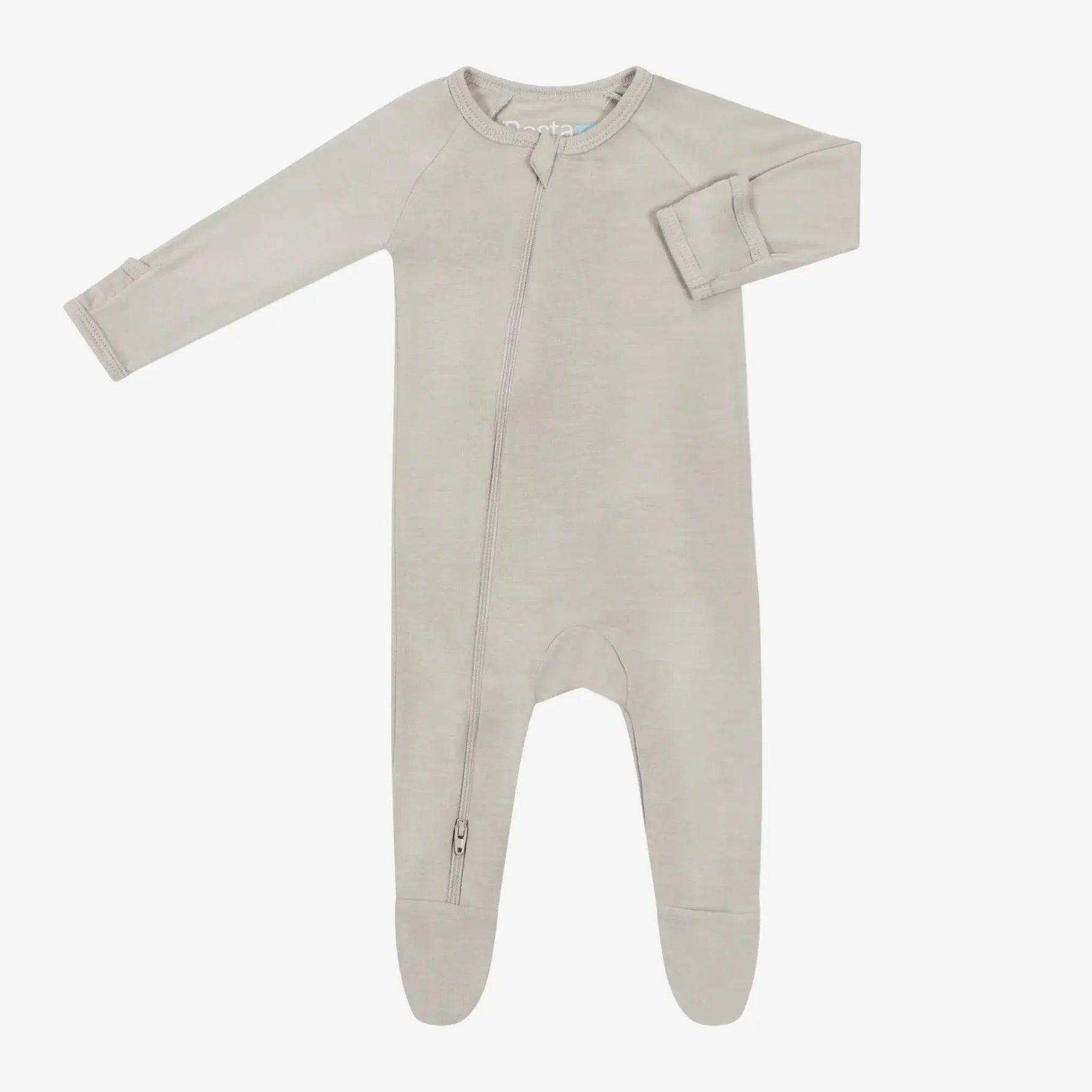 Bestaroo Sand Footie Baby Sleepwear With Two Way Zipper For Easy Nighttime Changes - 