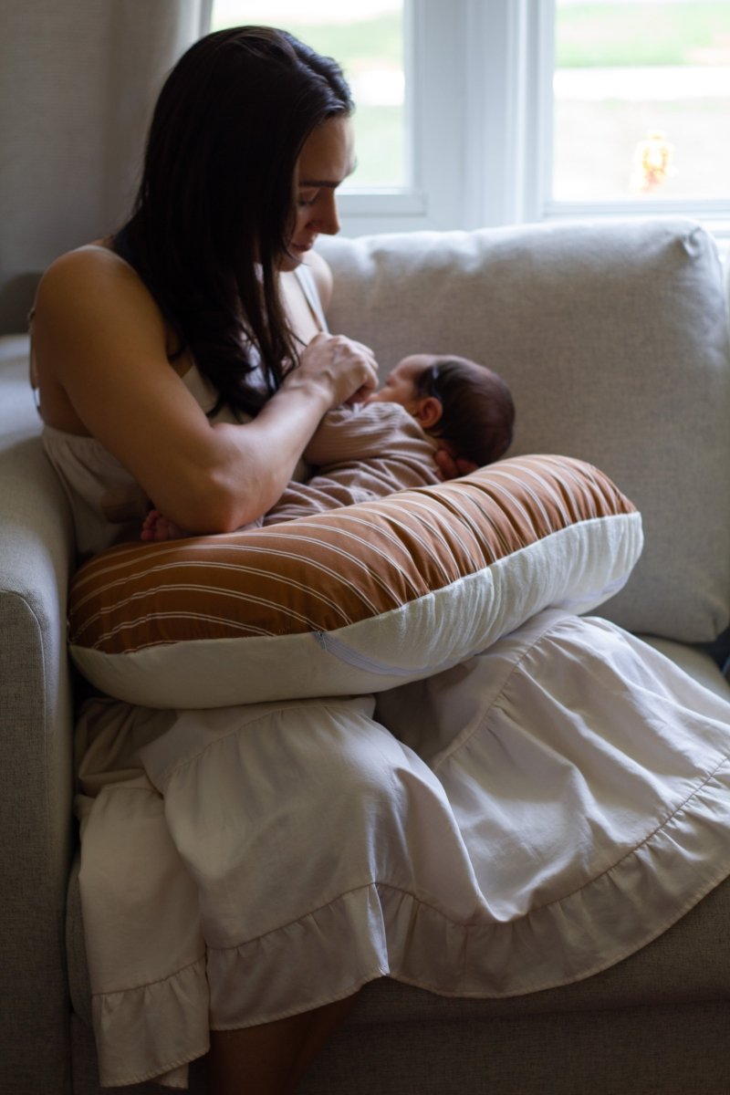 Little Mae & Co Sandstone Nursing Pillow Cover for Feeding and Tummy Time - Everetts Place Boutique - 