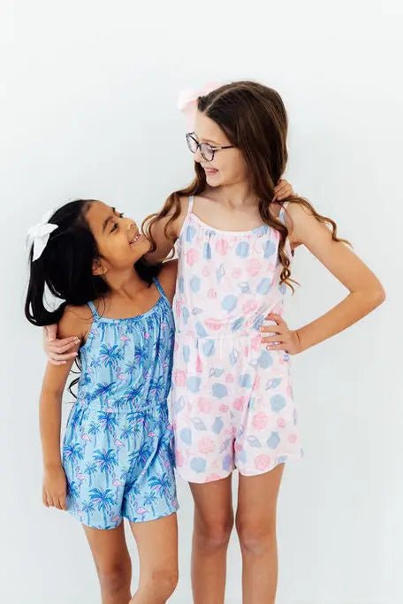 Mila & Rose ® Sandy Shells Strappy Play Romper - 