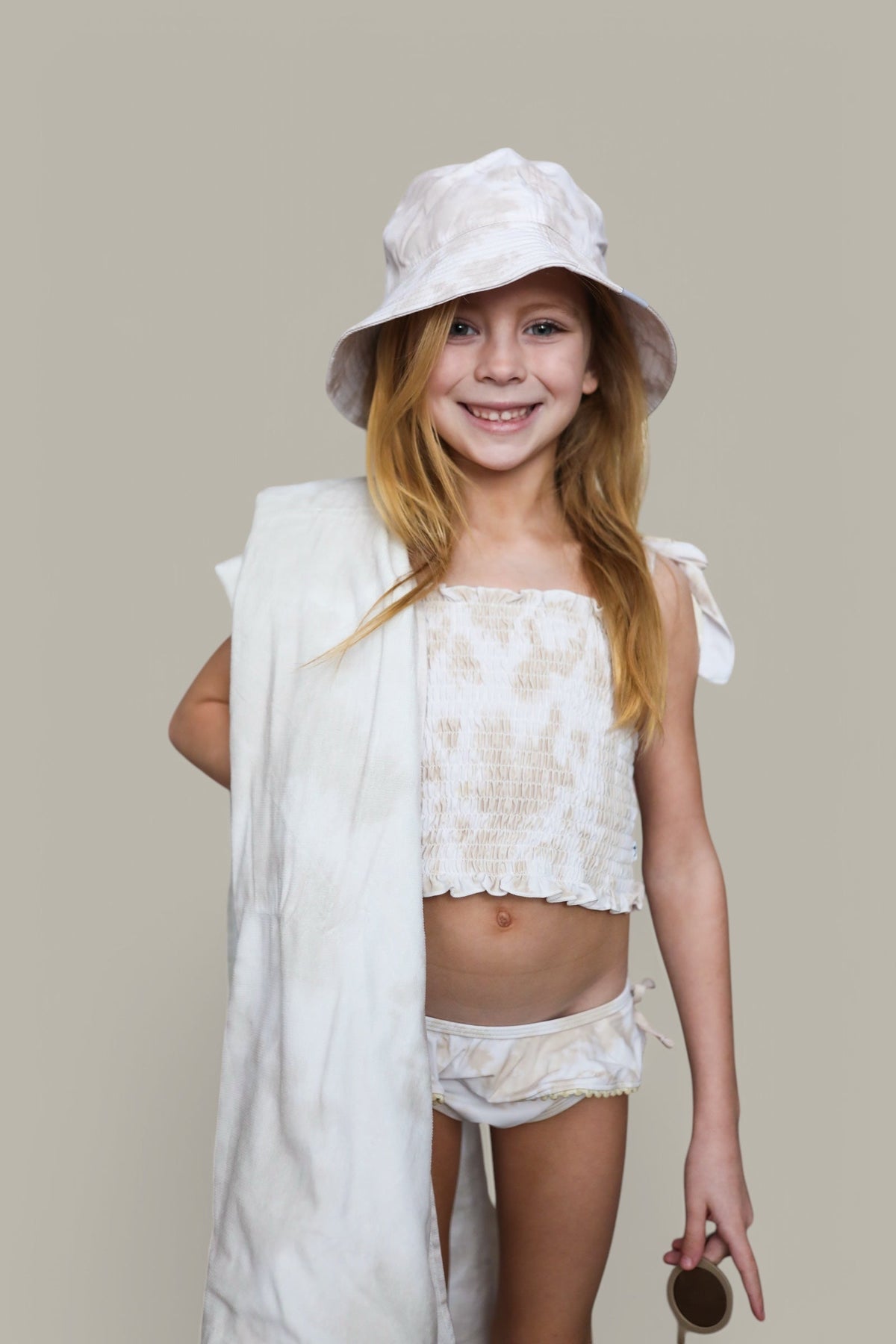 DREAM BIG LITTLE CO Sandy Shores Dream Beach Towel Calming Beige Coastal VibesEveretts Place