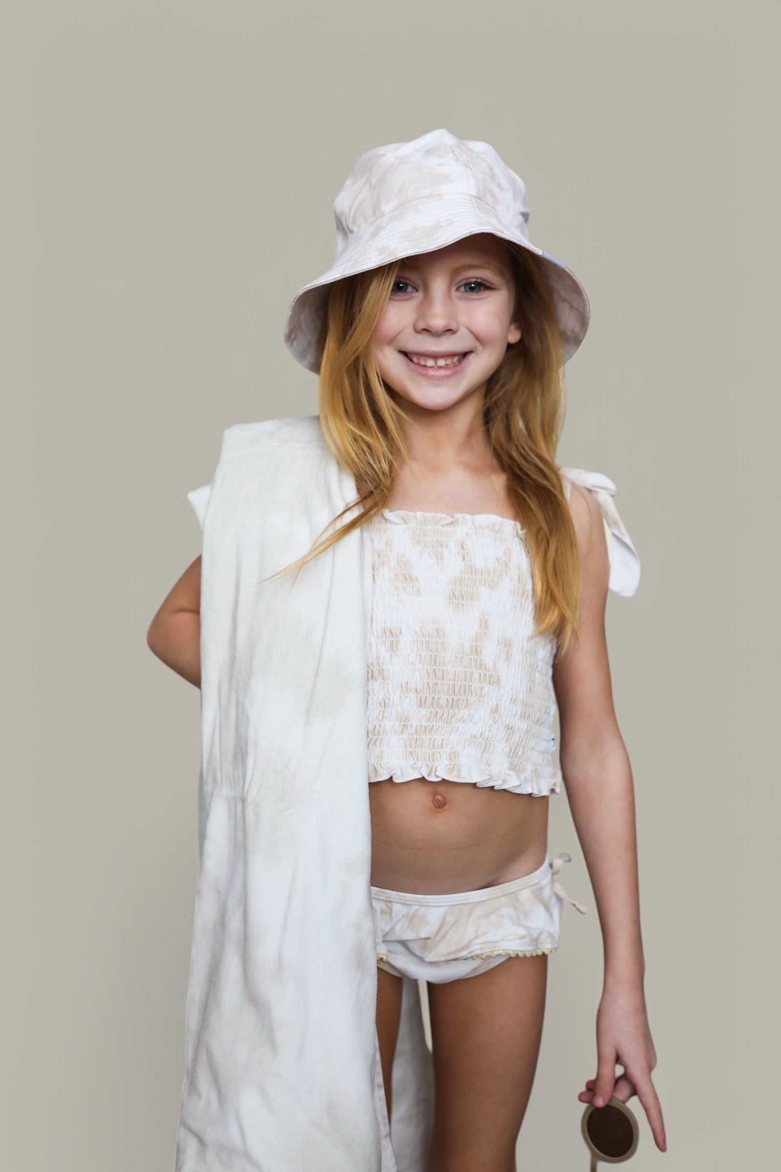 DREAM BIG LITTLE CO Sandy Shores Dream Beach Towel Calming Beige Coastal VibesEveretts Place