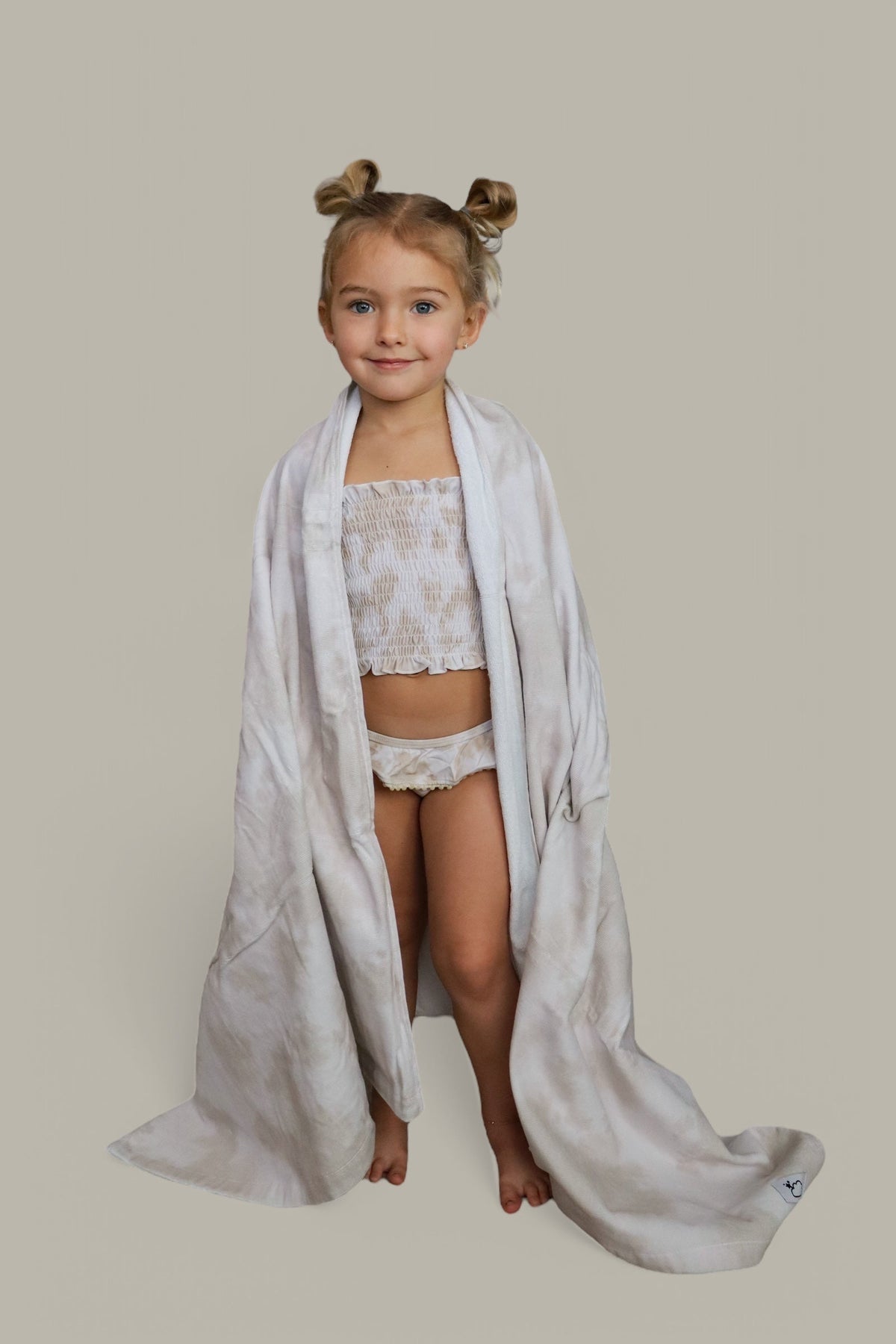 DREAM BIG LITTLE CO Sandy Shores Dream Beach Towel Calming Beige Coastal VibesEveretts Place