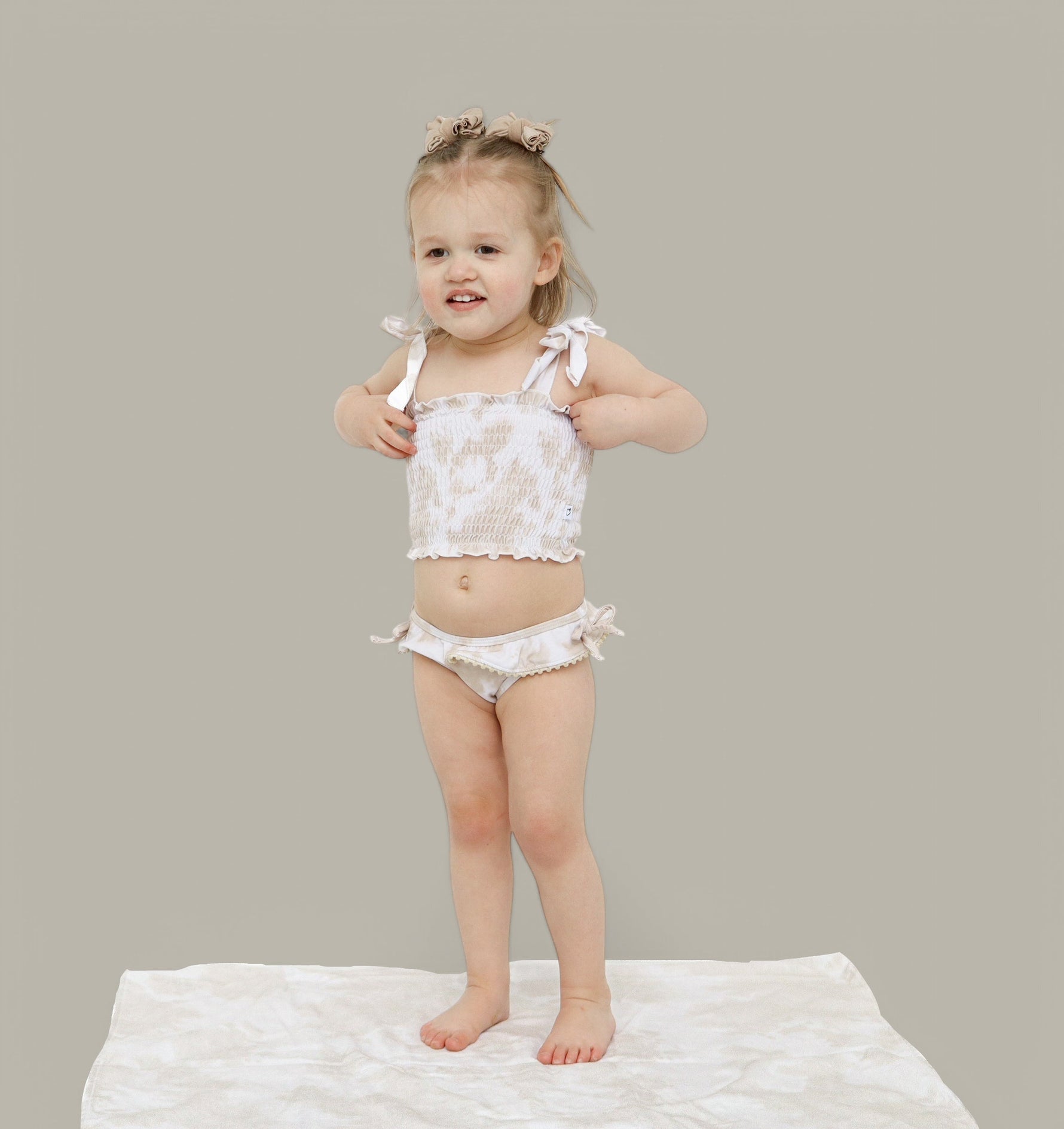 DREAM BIG LITTLE CO Sandy Shores Dream Beach Towel Calming Beige Coastal VibesEveretts Place