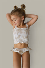 DREAM BIG LITTLE CO SANDY SHORES DREAM SMOCKED TWO PIECE SWIM SUITEveretts Place