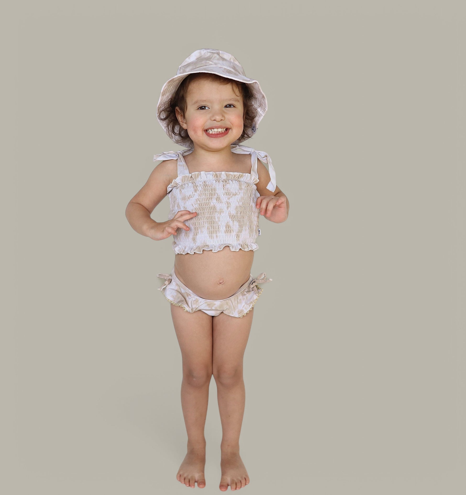 DREAM BIG LITTLE CO SANDY SHORES DREAM SMOCKED TWO PIECE SWIM SUITEveretts Place
